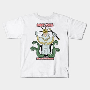 DARK SUN GWYNDOLIN IN CUPHEAD STYLE! Kids T-Shirt